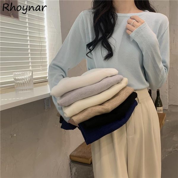 women's sweaters sweater pullovers women fashion elegant korean style soft vintage knitted simple all-match solid o-neck chic autumn te, White;black
women's sweaters sweater pullovers women fashion elegant korean style soft vintage knitted simple all-match solid o-neck chic autumn te, White;black