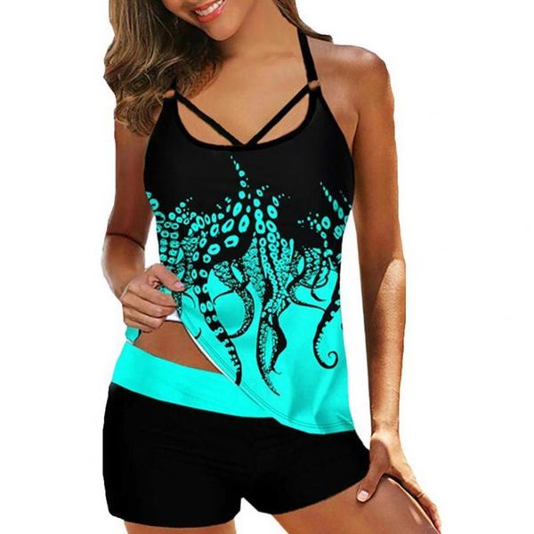 women's swimwear blue print women swimsuit loose hem two pieces padded tummy control boyshorts bathing suit swimdress, White;black
women's swimwear blue print women swimsuit loose hem two pieces padded tummy control boyshorts bathing suit swimdress, White;black