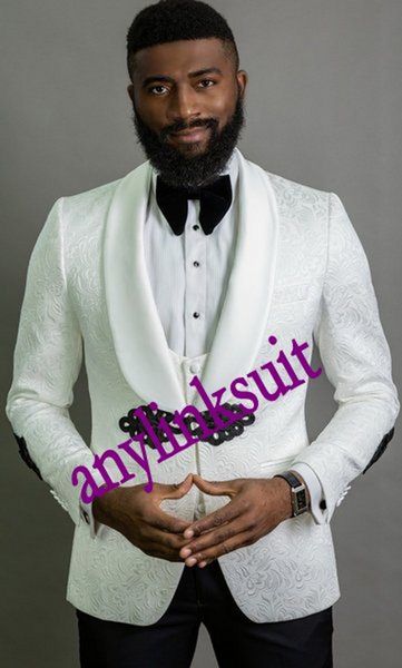 one button white paisley groom tuxedos shawl lapel wedding/prom/dinner groomsmen men suits blazer (jacket+pants+vest+tie) w1390, Black;gray
one button white paisley groom tuxedos shawl lapel wedding/prom/dinner groomsmen men suits blazer (jacket+pants+vest+tie) w1390, Black;gray