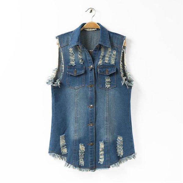 women's vests 2021 women spring hole denim cardigan single-breasted vest jackets plus size sleeveless casual cowboy outerwear waistcoa, Black;white
women's vests 2021 women spring hole denim cardigan single-breasted vest jackets plus size sleeveless casual cowboy outerwear waistcoa, Black;white