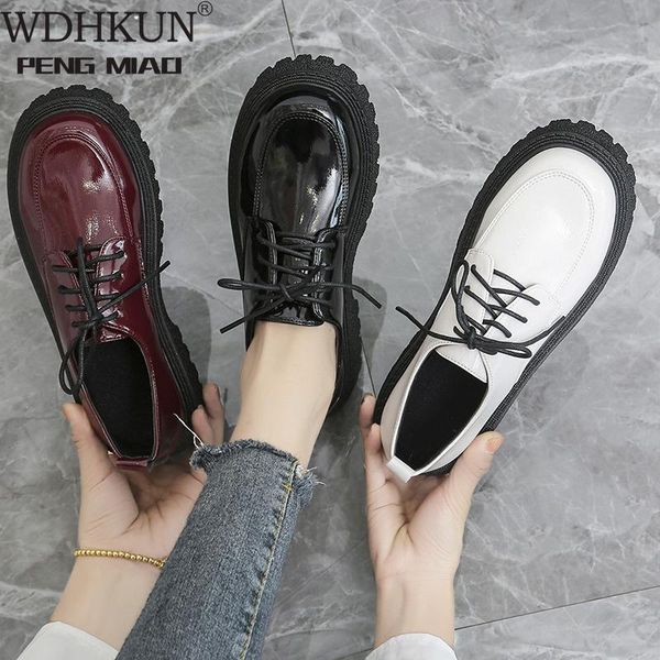 dress shoes british small leather women's platform heels autumn 2021 retro thick-soled lace-up, Black
dress shoes british small leather women's platform heels autumn 2021 retro thick-soled lace-up, Black