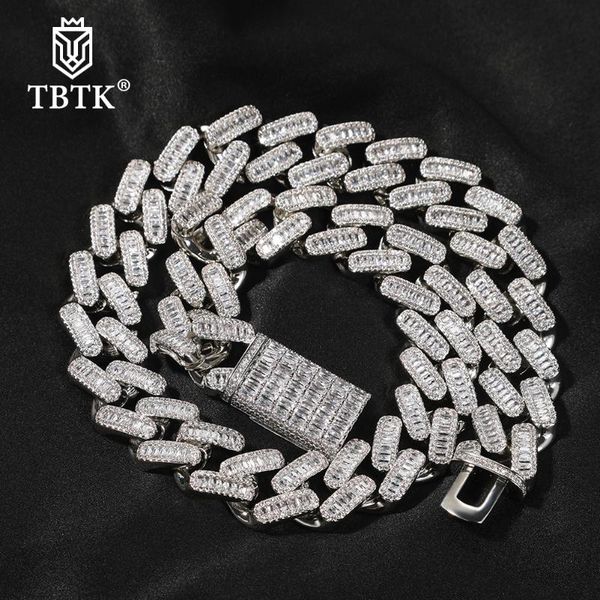 chains tbtk 20mm baguette miami cuban choker iced out chain paved prong setting bling cubic zirconia necklace hiphop jewelry, Silver
chains tbtk 20mm baguette miami cuban choker iced out chain paved prong setting bling cubic zirconia necklace hiphop jewelry, Silver
