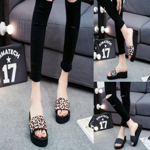 summer korean version flip flops beach slippers sandals women's non slip high heel thick bottom, Black
summer korean version flip flops beach slippers sandals women's non slip high heel thick bottom, Black