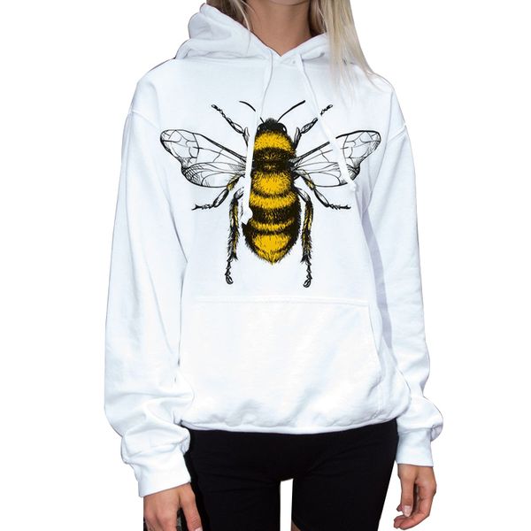 2021 fall/winter bee print ladies pullover hoodie fashion loose and comfortable, Black
2021 fall/winter bee print ladies pullover hoodie fashion loose and comfortable, Black