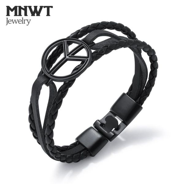 charm bracelets mnwt charms leather bracelet vintage braided bangle black alloy peace symbol 8 style titanium steel buckle, Golden;silver
charm bracelets mnwt charms leather bracelet vintage braided bangle black alloy peace symbol 8 style titanium steel buckle, Golden;silver