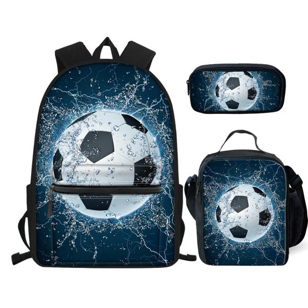 school bags 16 inch 3 pcs/set football bag for kids boy backpack children sets lunch pencil toddler schoolbag
school bags 16 inch 3 pcs/set football bag for kids boy backpack children sets lunch pencil toddler schoolbag