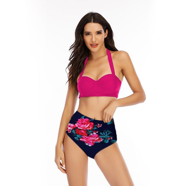 high waist bikini swimsuit women swimwear print push up bikini set bandeau two piece suit beach wear swimming suit 2021 new, White;black
high waist bikini swimsuit women swimwear print push up bikini set bandeau two piece suit beach wear swimming suit 2021 new, White;black