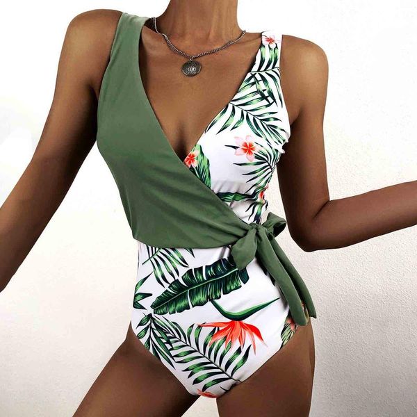 women's swimwear 2021 one piece swimsuit women fashion v-neck floral print one-piece bathing suit beach push up biquini, White;black
women's swimwear 2021 one piece swimsuit women fashion v-neck floral print one-piece bathing suit beach push up biquini, White;black