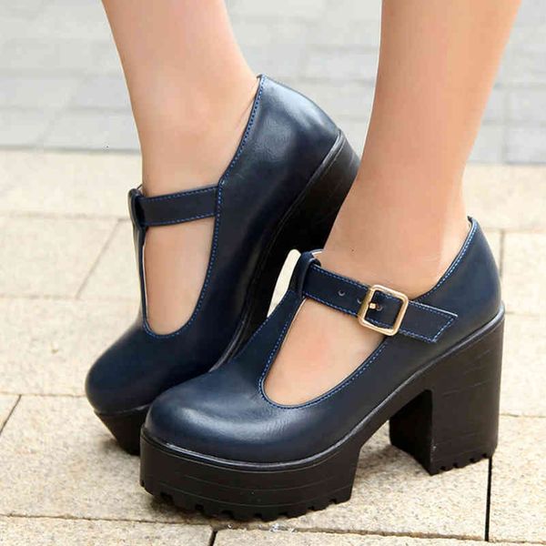 dress shoes t-strap high heels buckle strap mary janes platform women woman block heel pumps large size r29a, Black
dress shoes t-strap high heels buckle strap mary janes platform women woman block heel pumps large size r29a, Black