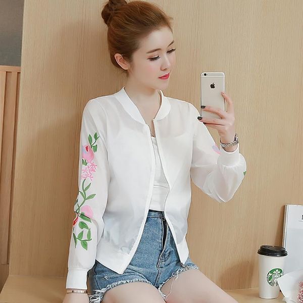 women's jackets sun clothing women summer 2021 wild long-sleeved thin section short jacket, Black;brown
women's jackets sun clothing women summer 2021 wild long-sleeved thin section short jacket, Black;brown