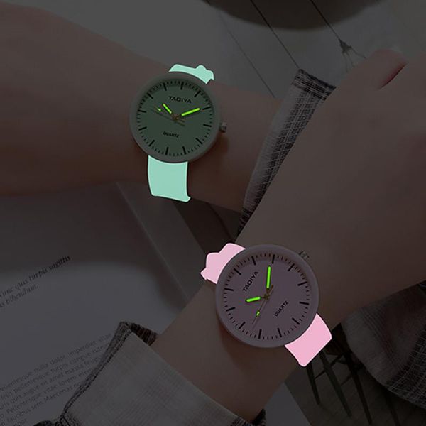 fashion simple noctilucent watch women ladies girls watches silicone strap clock quartz relogio feminino wristwatches, Slivery;brown
fashion simple noctilucent watch women ladies girls watches silicone strap clock quartz relogio feminino wristwatches, Slivery;brown