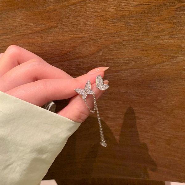 dangle & chandelier 2021 korean fashion contracted long tassel drop earrings elegant asymmetric crystal butterfly modelling women, Silver
dangle & chandelier 2021 korean fashion contracted long tassel drop earrings elegant asymmetric crystal butterfly modelling women, Silver