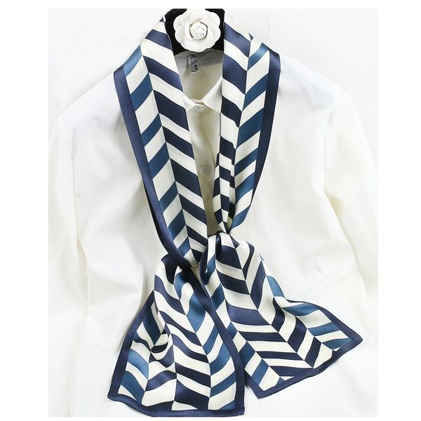 geometry print 100% natural silk scarf foulard long soft smooth women ladies fashon neck head hair hat scarfs 150*15cm, Blue;gray
geometry print 100% natural silk scarf foulard long soft smooth women ladies fashon neck head hair hat scarfs 150*15cm, Blue;gray