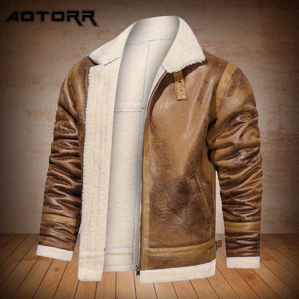 atumn winter thick leather jackets men fashion lapel collar faux pu coats mens casual warm outwear male 211018, Black
atumn winter thick leather jackets men fashion lapel collar faux pu coats mens casual warm outwear male 211018, Black