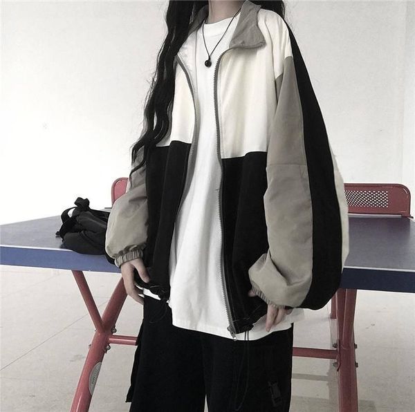 women's jackets sports jacket women winter korean vintage stitching casual oversize coat streetwear chic harajuku hip-hop long sleeve o, Black;brown
women's jackets sports jacket women winter korean vintage stitching casual oversize coat streetwear chic harajuku hip-hop long sleeve o, Black;brown