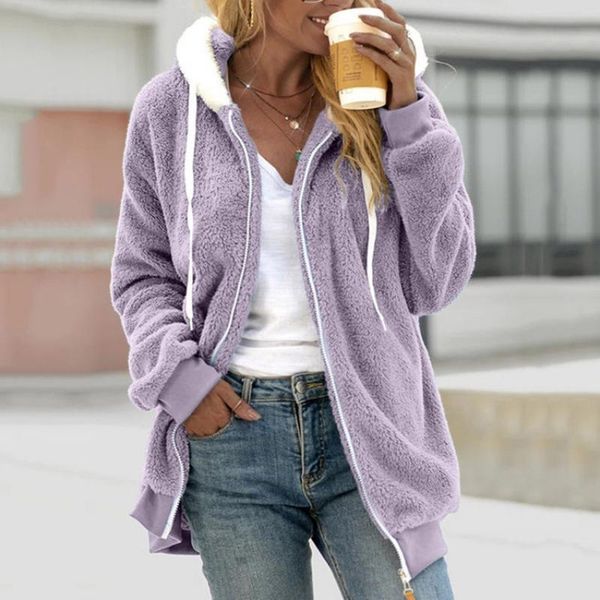women's jackets women hoodies streetwear female casual loose fashion sweatshirt coats autumn fleece zipper outwear long sleeve top, Black;brown
women's jackets women hoodies streetwear female casual loose fashion sweatshirt coats autumn fleece zipper outwear long sleeve top, Black;brown