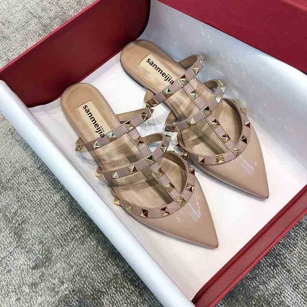 in 2021, xinwanghong v family riveted pointed flat bottom sandals for lazy women zlh, Black
in 2021, xinwanghong v family riveted pointed flat bottom sandals for lazy women zlh, Black
