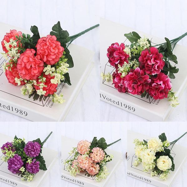bouquet 5 heads hydrangea silk flower artificial holding flowers decor decorative & wreaths
bouquet 5 heads hydrangea silk flower artificial holding flowers decor decorative & wreaths