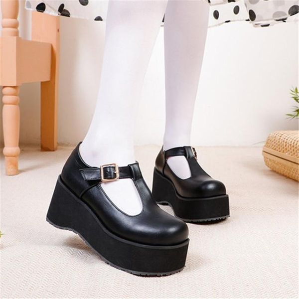 japanese harajuku women cosplay punk gothic creepers t tied chunky platform thick sole lo shoes lady student pumps 48 dress, Black
japanese harajuku women cosplay punk gothic creepers t tied chunky platform thick sole lo shoes lady student pumps 48 dress, Black