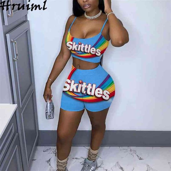 fashion print women sets summer crop spaghetti strap short pants colorful slim 2 piece female tracksuit outfit 210513, White
fashion print women sets summer crop spaghetti strap short pants colorful slim 2 piece female tracksuit outfit 210513, White