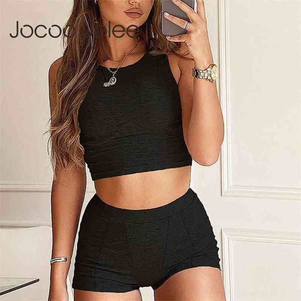 women summer casual solid sling and skinny mini shorts two piece set screw thread sports style suit 210416, White
women summer casual solid sling and skinny mini shorts two piece set screw thread sports style suit 210416, White
