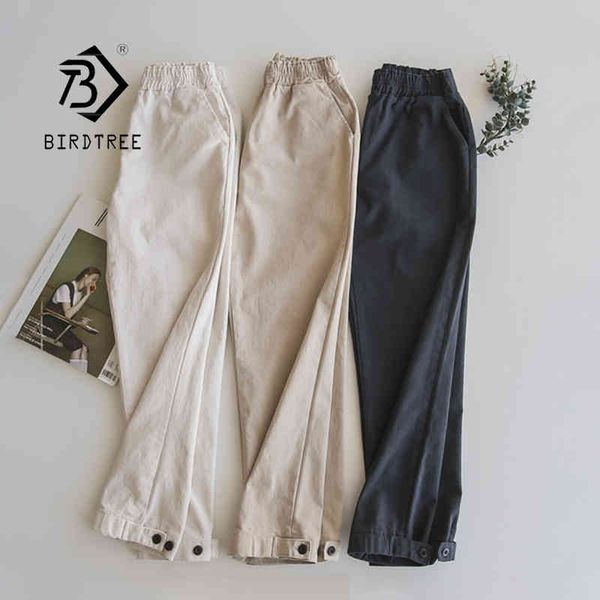 spring new women vintage cotton slim elasticity waist harem pants bf ankle length trouser autumn korean style casual wear b 210430, Black;white
spring new women vintage cotton slim elasticity waist harem pants bf ankle length trouser autumn korean style casual wear b 210430, Black;white