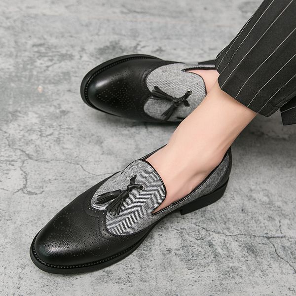 men dress shoes new fashion office footwear man patent leather comfy formal shoes brand business casual men shoes, Black
men dress shoes new fashion office footwear man patent leather comfy formal shoes brand business casual men shoes, Black