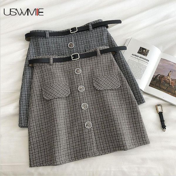 spring skirts womens fashion leisure sweet high waist single breasted anti light color matching comfort skirt, Black
spring skirts womens fashion leisure sweet high waist single breasted anti light color matching comfort skirt, Black