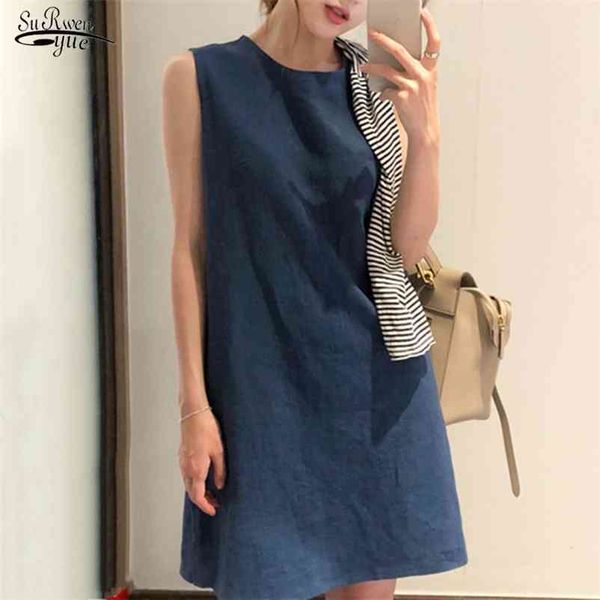 casual loose sleeveless dress female korean style ins cotton linen solid color basic vest white robe femme 10089 210521, Black;gray
casual loose sleeveless dress female korean style ins cotton linen solid color basic vest white robe femme 10089 210521, Black;gray