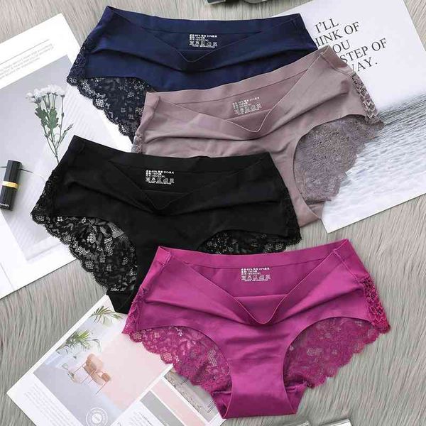 ice underwear women's middle waist traceless lace cotton crotch antibacterial breathable cute large girl's briefs, Black;pink
ice underwear women's middle waist traceless lace cotton crotch antibacterial breathable cute large girl's briefs, Black;pink