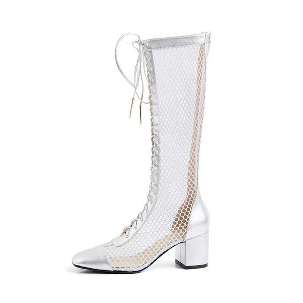 boots thick heel high tube roman sandals women's long mesh mid-high summer and autumn hollow, Black
boots thick heel high tube roman sandals women's long mesh mid-high summer and autumn hollow, Black