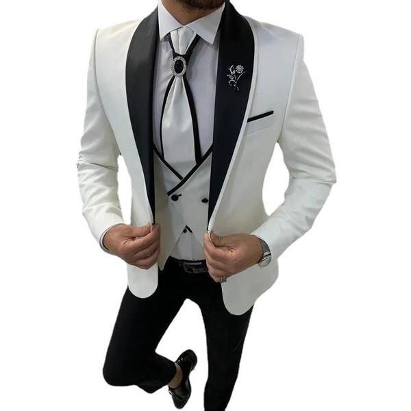 men's suits & blazers white and black slim fit casual men for singer evening prom notched lapel groom tuxedo 3 pcs set ( jacket vest pa, White;black
men's suits & blazers white and black slim fit casual men for singer evening prom notched lapel groom tuxedo 3 pcs set ( jacket vest pa, White;black