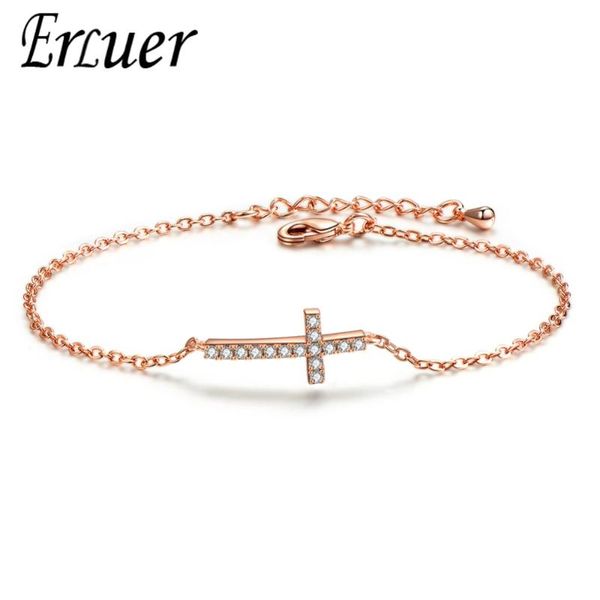 link, chain erluer rose gold silver color cross cubic zirconia trendy wedding party bracelets & bangles for women fashion jewelry gift, Black
link, chain erluer rose gold silver color cross cubic zirconia trendy wedding party bracelets & bangles for women fashion jewelry gift, Black