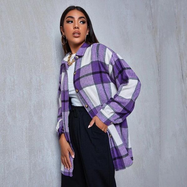 women's jackets casual retro print lapel shirt coat fashion buttons cardigan women long sleeve plaid elegant office lady, Black;brown
women's jackets casual retro print lapel shirt coat fashion buttons cardigan women long sleeve plaid elegant office lady, Black;brown