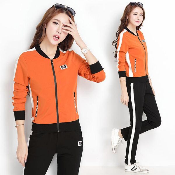 women's two piece pants sports suits female fitness sportswear suit tracksuit oversize o-neck zipper long sleeve+jogging -4xl, White
women's two piece pants sports suits female fitness sportswear suit tracksuit oversize o-neck zipper long sleeve+jogging -4xl, White