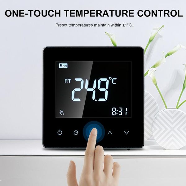 smart home control wifi thermostat electric floor heating water/gas boiler 3a digital lcd touch-screen temperature remote controller
smart home control wifi thermostat electric floor heating water/gas boiler 3a digital lcd touch-screen temperature remote controller