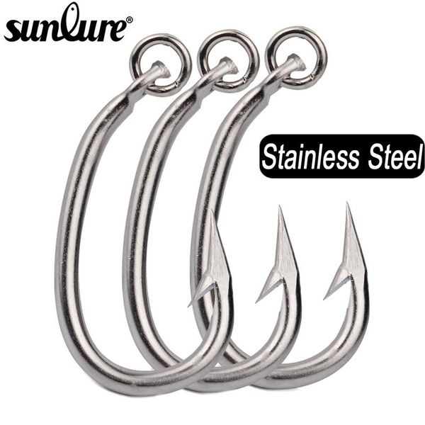 sunlure 3/5pcs saltwater fishing hooks tuna 10/0-11/0-12/0-13/0-14/0-15/0-16/0# stainless steel fishhooks jigging
sunlure 3/5pcs saltwater fishing hooks tuna 10/0-11/0-12/0-13/0-14/0-15/0-16/0# stainless steel fishhooks jigging