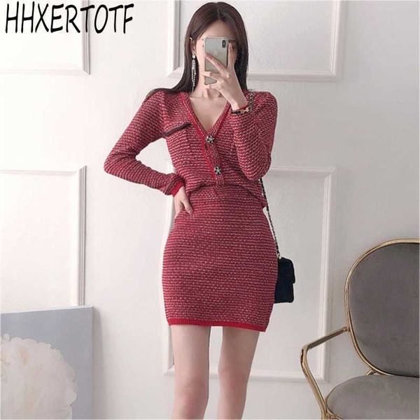 spring 2 pieces set women knitted v-neck high waist sheath pencil skirts office lady skirt suit sets 210531, White
spring 2 pieces set women knitted v-neck high waist sheath pencil skirts office lady skirt suit sets 210531, White
