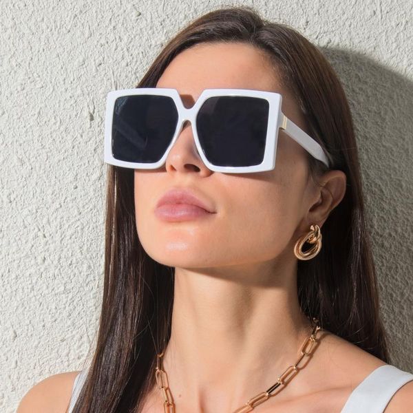 sunglasses black square oversized women big frame colorful sun glasses female mirror oculos leopard gradient shades uv400, White;black
sunglasses black square oversized women big frame colorful sun glasses female mirror oculos leopard gradient shades uv400, White;black