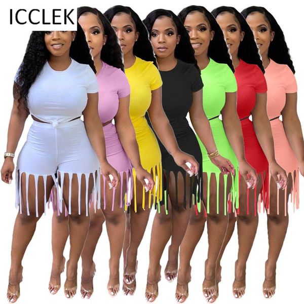 women's tracksuits icclek wholesale items plus size summer women fashionable dignified gentle and casual pure color tassel slim 2two-pi, Gray
women's tracksuits icclek wholesale items plus size summer women fashionable dignified gentle and casual pure color tassel slim 2two-pi, Gray