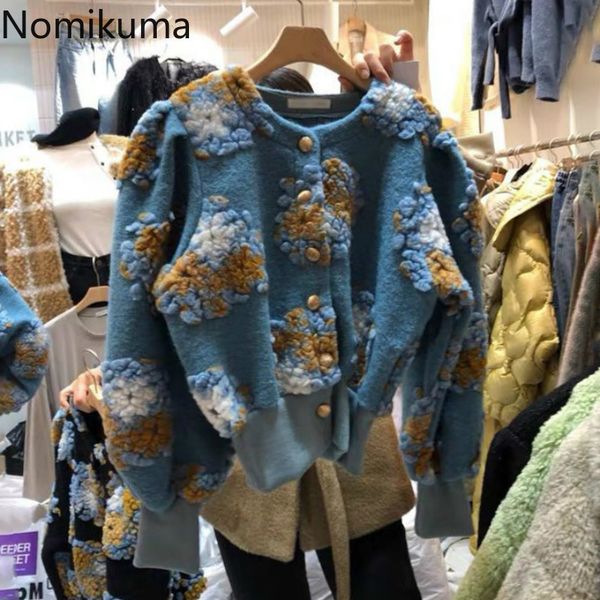 nomikuma autumn winter woolen cardigan short jacket vintage 3d flowers women coat korean long sleeve o-neck jackets 6c816 210427, Black
nomikuma autumn winter woolen cardigan short jacket vintage 3d flowers women coat korean long sleeve o-neck jackets 6c816 210427, Black