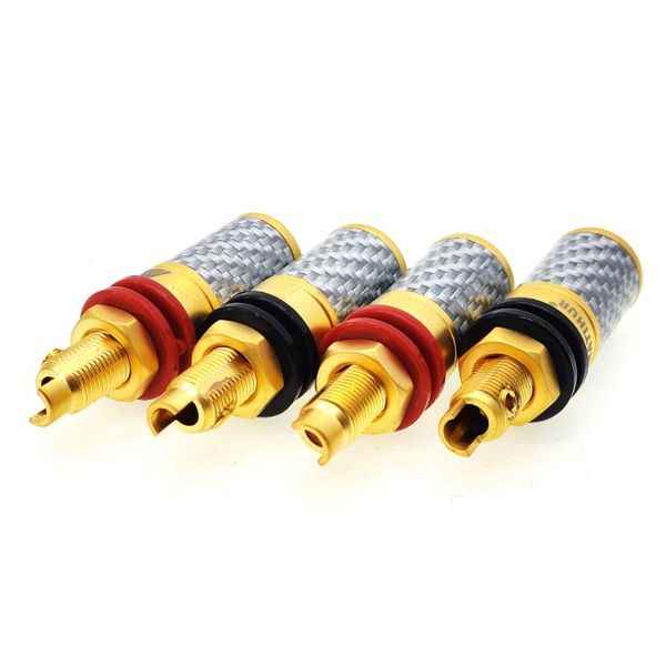 smart power plugs carbon fiber 99.99% pure copper gold speaker terminal binding post matihur 4pcs
smart power plugs carbon fiber 99.99% pure copper gold speaker terminal binding post matihur 4pcs
