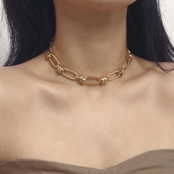 chains punk style thick chain cuban u link choker necklace for mens collares vintage minimalist gold color metal fashion jewelry, Silver
chains punk style thick chain cuban u link choker necklace for mens collares vintage minimalist gold color metal fashion jewelry, Silver