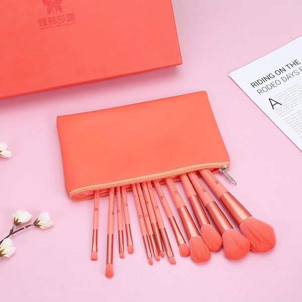 makeup brushes brush set coral orange 13 eye shadow blush smudge lip beauty tools factory outlet
makeup brushes brush set coral orange 13 eye shadow blush smudge lip beauty tools factory outlet