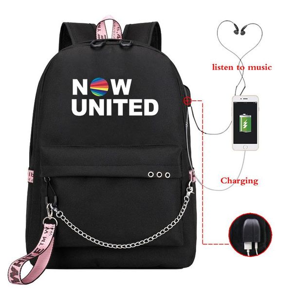 backpack mochila now united usb charging un team kpop school bag for teenage girls pink bookbag boys schoolbags
backpack mochila now united usb charging un team kpop school bag for teenage girls pink bookbag boys schoolbags