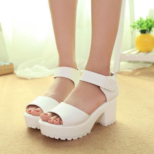 summer fashion women sandals rough with waterproof fish head platform shoes thick soles female, Black
summer fashion women sandals rough with waterproof fish head platform shoes thick soles female, Black