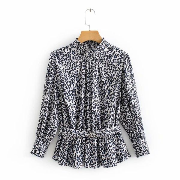 women's blouses & shirts 2021 autumn retro animal pattern printed small stand-up collar shirt waist tie temperament long-sleeved, White
women's blouses & shirts 2021 autumn retro animal pattern printed small stand-up collar shirt waist tie temperament long-sleeved, White