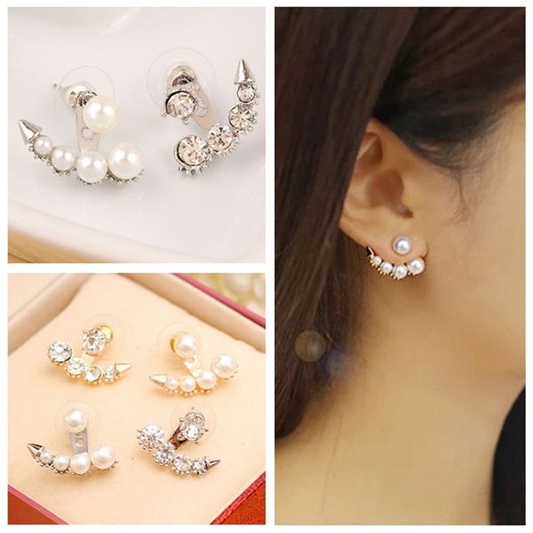 korean jewelry fashion pearl rhinestone asymmetric earrings for female stars, Black
korean jewelry fashion pearl rhinestone asymmetric earrings for female stars, Black