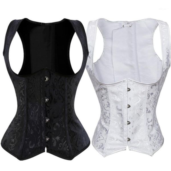 bustiers & corsets brocade floral shoulder strap steel boned underbust corset women vest corselet bustier plus size, Black;white
bustiers & corsets brocade floral shoulder strap steel boned underbust corset women vest corselet bustier plus size, Black;white