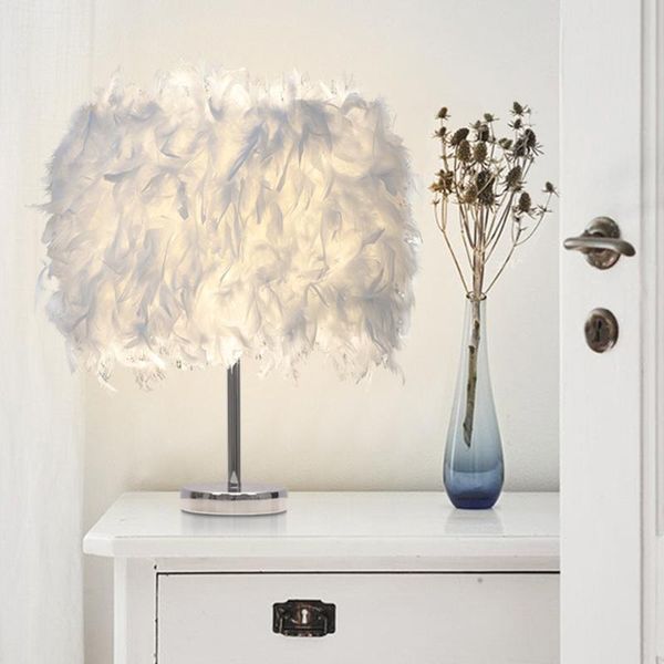 table lamps bedside 220v feather shade lamp romantic night light bedroom living room home vintage sitting decoration large irradiation
table lamps bedside 220v feather shade lamp romantic night light bedroom living room home vintage sitting decoration large irradiation